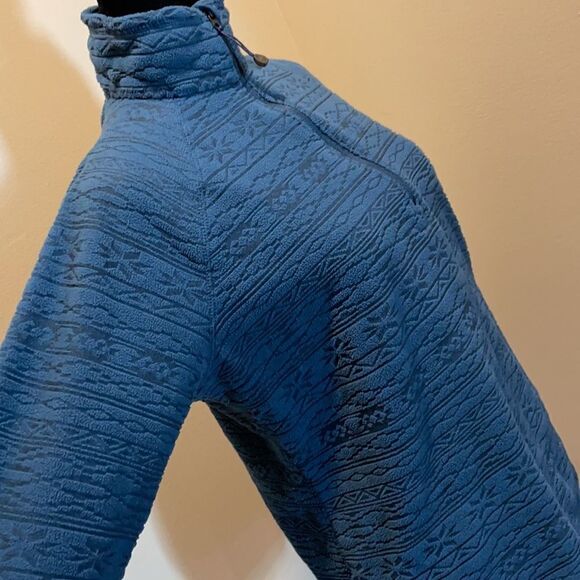 Eddie Bauer | Teal Quarter Zip Pullover Sweater, size M - Picture 7 of 16